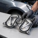 Módulos de luz diurna substituição OEM 63117493229 63117493230, 12 V 15 W, em alumínio, amarelo, para BMW M3 F80 M4 F82 série 4 F32 F33 F36 2017–2020 2