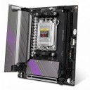 Moederbord 17 x 17 cm ITX met AM5 socket en B650 chipset voor AMD Ryzen 7000 met DDR5 tot 96 GB 2x M.2 NVMe PCIe 4.0 en 2,5Gb LAN zwart 6