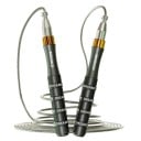 MOGOLD Springtouw met stalen draad 3 m Aluminium handvatten met lagers Zelfvergrendelende lengte-instelling Voor crossfit en cardio 4