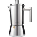 Moka kanvica na kávu s filtrom 300 ml nerezová oceľ vhodná do umývačky indukcia aj sporák pre domácu prípravu kávy 3