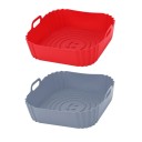 Molde cuadrado de silicona para freidora de aire caliente 20 cm 1