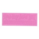 Molde de silicona 3D con mariposas y cinta decorativa para decorar pasteles Patrón de encaje delicado Dimensiones 18 x 6,5 cm Resistencia de -40 a 230 2