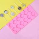 Molde de silicona 3D para piruletas Fabricación de piruletas caseras Formas divertidas con relieves Ranuras para palitos Material de silicona 3