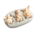 Molde de silicona con conejos 4