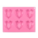 Molde de silicona con forma de corazón Z138 3