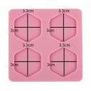 Molde de silicona para sellos 3 x 3,5 cm Molde 8 x 8 cm Para verter sellos de cera en moldes para anuncios y sobres 2