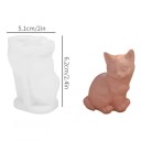 Molde de silicona para vela en forma de gato Molde para fabricar velas, jabones, chocolates y decoraciones originales para manualidades en casa 4