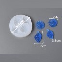 Molde de silicona redondo 6,4 x 6,4 x 1,2 cm Cuatro formas de conchas para verter resina, jabón, yeso, cera y decoraciones 2