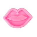 Molde de silicona rosa para resina 7,8 × 5 cm Molde en forma de labios Molde de silicona para joyas y colgantes 1