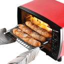 Molde para 3 baguettes con superficie antiadherente 24 × 34,5 cm Bandeja perforada para hornear Color negro 2