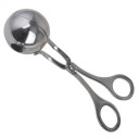 Molde para bolas de carne y arroz 17×4 cm Cuchara de cocina de acero inoxidable con pinza Molde para bolas rellenas Herramienta de acero antiadherente 1