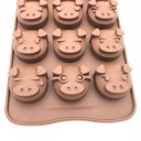 Molde para chocolate con cerditos 4