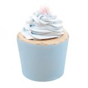 Moldes para cupcakes y muffins 50 uds Moldes con borde ondulado de papel para hornear Tamaño 5 x 4,6 cm Para hornear y servir 4