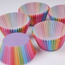 Moldes para muffins arcoiris 100 uds 2