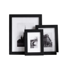 Moldura de fotografias estilo clássico 13 x 18 cm moldura decorativa de madeira para interior para exibição de fotografias 2
