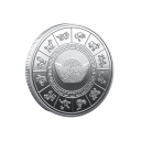 Moneda china bañada en oro con un dragón 4 x 0,3 cm Moneda de metal coleccionable para el año del Dragón Moneda conmemorativa con un dragón 5