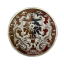Monedă comemorativă dragon chinezesc 4 x 0,15 cm, de colecție, placată cu aur, monedă de dragon din zodiacul chinezesc, metal, monedă de anul chinezesc al dragonului, cu capac transparent 6