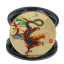 Monedă comemorativă dragon chinezesc Moneda de colecție dragon din zodiacul chinezesc de 4 cm, pictată, placată cu aur, monedă din metal, dragon chinezesc Moneda de anul dragonului cu capac transparent 2