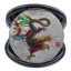 Monedă comemorativă dragon chinezesc Moneda de colecție dragon din zodiacul chinezesc de 4 cm, pictată, placată cu aur, monedă din metal, dragon chinezesc Moneda de anul dragonului cu capac transparent 3