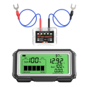 Monitor 12V batterie con display LED Trasmissione wireless 433MHz Test della tensione carico avviamento ricarica USB C ricarica solare 1