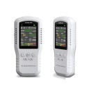 Monitor de calidad del aire Detector de contaminación por CO2, PM2,5, HCHO, TVOC Termómetro, higrómetro Analizador de aire doméstico Pantalla LCD 2