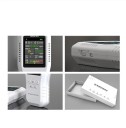 Monitor de qualidade do ar CO2 PM2,5 HCHO TVOC Detetor de poluição Termómetro Higrómetro Analisador de ar doméstico LCD carregamento USB 5