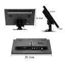 Monitor LCD 10,1" HD con altavoz y entrada de video BNC HDMI VGA y AV Resolución 1024 x 600 Pantalla de seguridad y de computadora para automóvil 2
