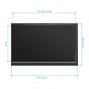 Monitor portátil IHANFO 7" IPS com ecrã tátil 1024 x 600 16 : 10 HDMI para Raspberry Pi 3 / Pi 4 / PC com capa e suporte 2