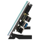 Monitor portátil SHCHV 7" IPS com ecrã táctil 1024 x 600 LCD HDMI para Raspberry Pi 5 / 4B / 3B+ e PC com suporte 15