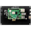 Monitor portatile SHCHV 7" IPS con touchscreen 1024 x 600 LCD HDMI per Raspberry Pi 5 / 4B / 3B+ e PC con supporto 6