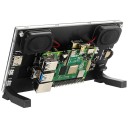 Monitor portatile SHCHV 7" IPS con touchscreen 1024 x 600 LCD HDMI per Raspberry Pi 5 / 4B / 3B+ e PC con supporto 13