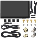 Monitor portatile SHCHV 7" IPS con touchscreen 1024 x 600 LCD HDMI per Raspberry Pi 5 / 4B / 3B+ e PC con supporto 18