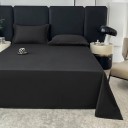 Μονόχρωμο σεντόνι χωρίς λάστιχο 250 x 230 εκ. Λείο επιφάνεια για καθημερινή χρήση Φοιτητική στέγαση 5
