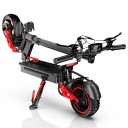 Monopattino elettrico per adulti FREEBOY J15MAX Doppia sospensione anteriore e posteriore Batteria 48 V 18 Ah Autonomia 50 km Nero e rosso Per terreni 2