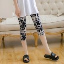 Mønstrede capri-leggings til kvinder 3