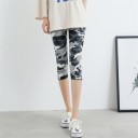 Mønstrede capri-leggings til kvinder 23