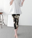 Mønstrede capri-leggings til kvinder 27