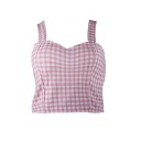 Mønstret crop top til kvinder 16