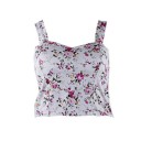 Mønstret crop top til kvinder 22