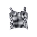Mønstret crop top til kvinder 27