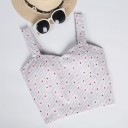 Mønstret crop top til kvinder 12