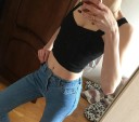 Mønstret crop top til kvinder 5