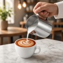 Montapanna automatico DEVISIB 4v1 Schiuma calda e fredda 500 W Caraffa in acciaio inox 350 ml Lavabile in lavastoviglie Argento Per cappuccino e latte 5