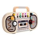 Montessori Busy Board Magnetofon 29 x 17,8 x 4,7 cm Musikalisches Spielzeug mit LED-Lichtern, Schaltern und 5 Melodien Holz und ABS 1