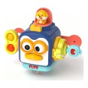 Montessori Busy Board Penguin 17 x 13 cm Sensory Cube with Pop-Up Figure and Key Fine Motor Skills Toy for Travel for Children 1