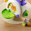Montessori busy board toustovač 15 x 13 x 12 cm Senzorická hračka s vyskakovacím toustem a zásuvkou Hra na varenie pre motoriku detí 3