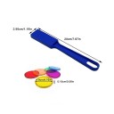 Montessori Magnetic Stick 20x2.95x7x1.26 cm and 100 pcs Tokens 1.9 cm Educational Game Counting Colours Bingo Transparent Plastic Tokens 10