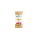 Montessori Tęczowa Rain Stick 9,5×4,7 cm Sensoryczna grzechotka dla dzieci Zabawka muzyczna Klepsydra dla niemowląt Wczesny rozwój słuchu i wzroku 1