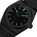 Montres automatiques pour hommes de luxe avec date Verre saphir Boîtier 40 mm Acier inoxydable Cadran bleu Bracelet intégré Pour tous les jours 6