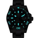 Montres de plongée pour hommes avec date Bracelet en caoutchouc Étanche jusqu'à 200 m Lunette en céramique Boîtier de 41 mm Acier inoxydable 5